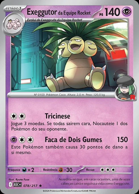 Team Rocket's Exeggutor, ME2.5 078/217, Rara