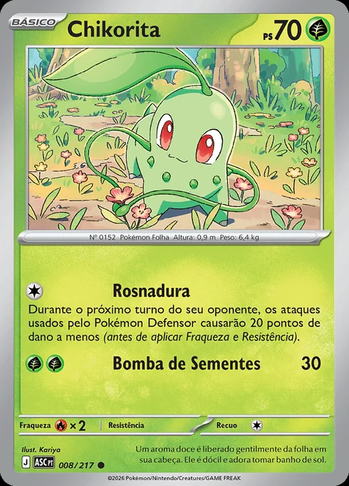 Chikorita, ME2.5 008/217, Comum