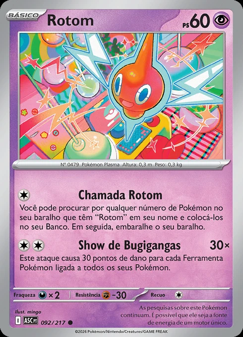 Rotom, ME2.5 092/217, Comum