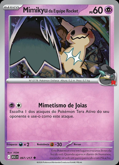 Team Rocket's Mimikyu, ME2.5 097/217, Incomum