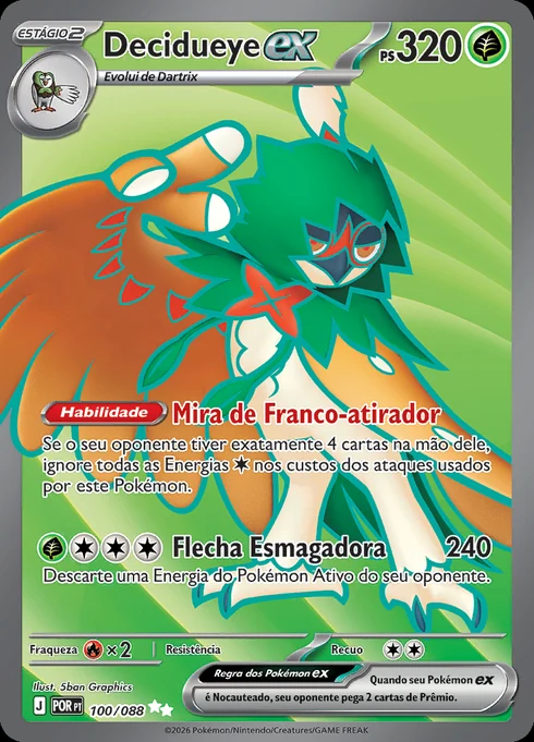 Decidueye ex, ME03 100/088, Ultra Rara