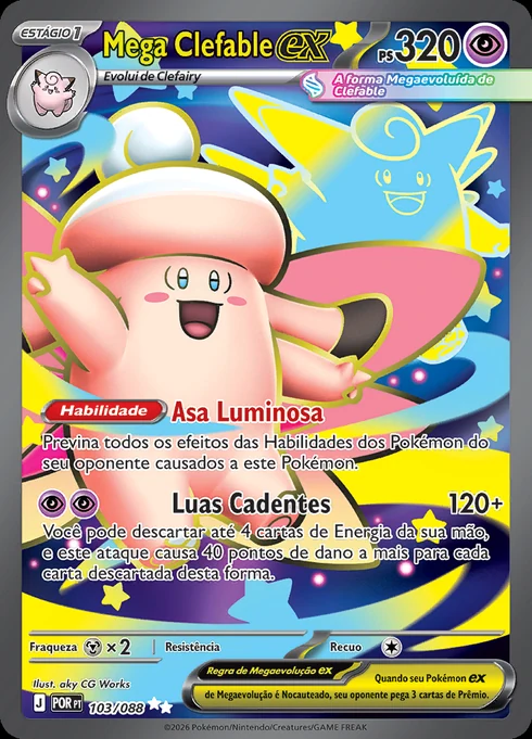 Mega Clefable ex, ME03 103/088, Ultra Rara