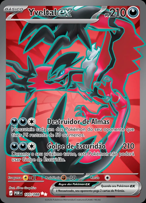 Yveltal ex, ME03 105/088, Ultra Rara