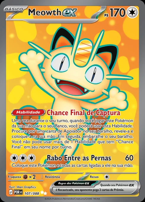 Meowth ex, ME03 107/088, Ultra Rara