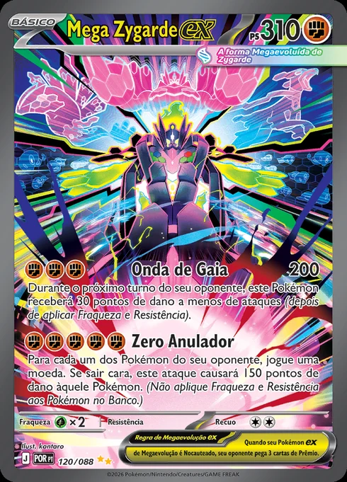 Mega Zygarde ex, ME03 120/088, Rara Ilustração Especial