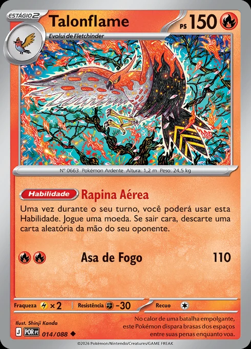 Talonflame, ME03 014/088, Incomum