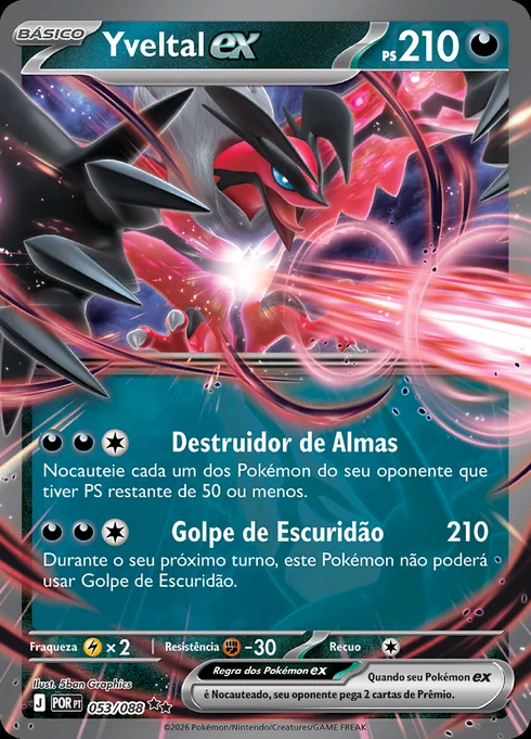 Yveltal ex, ME03 053/088, Rara Dupla