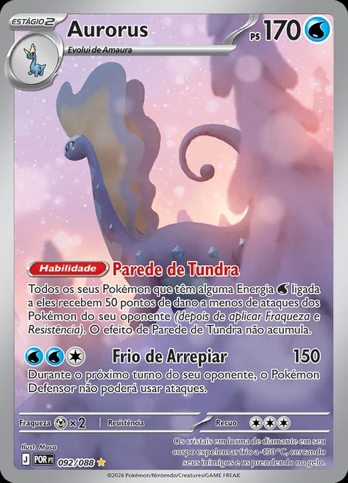 Aurorus, ME03 092/088, Rara Ilustração