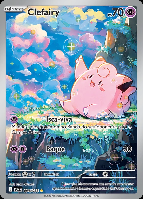 Clefairy, ME03 094/088, Rara Ilustração