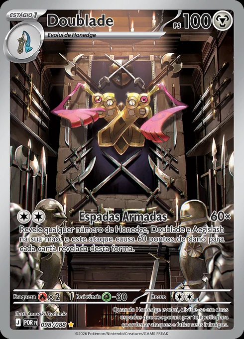 Doublade, ME03 098/088, Rara Ilustração