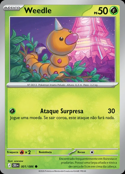 Weedle, ME04 001/086, Comum