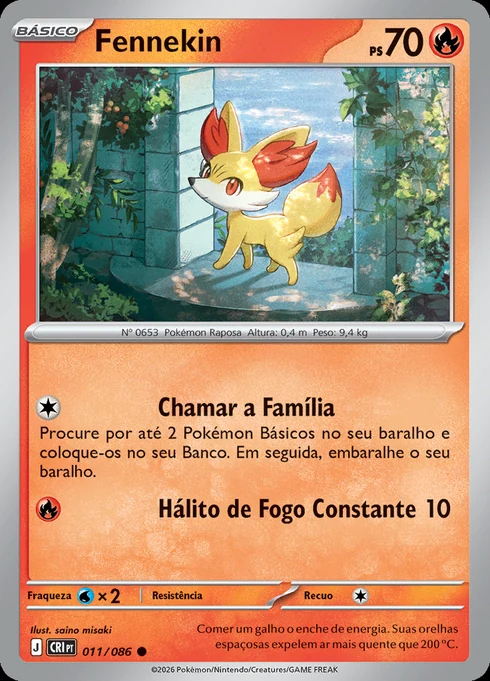 Fennekin, ME04 011/086, Comum