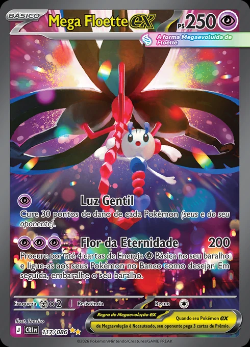 Mega Floette ex, ME04 117/086, Rara Ilustração Especial