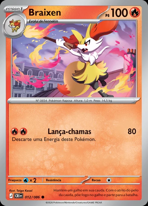 Braixen, ME04 012/086, Comum
