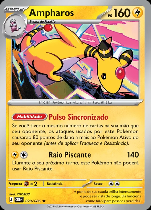 Ampharos, ME04 029/086, Rara