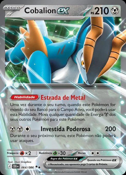 Cobalion ex, ME04 064/086, Rara Dupla