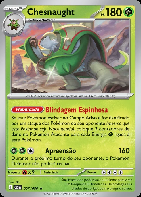Chesnaught, ME04 007/086, Rara