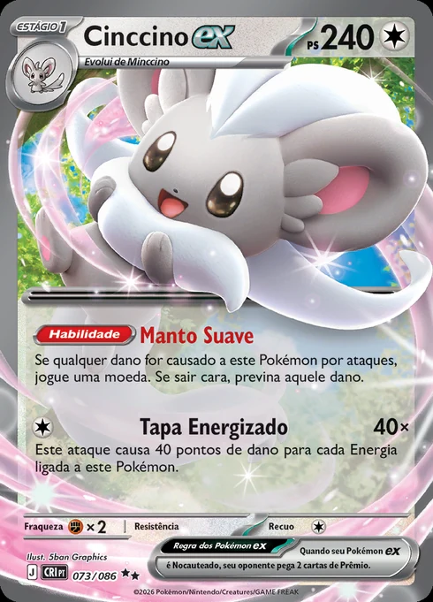 Cinccino ex, ME04 073/086, Rara Dupla