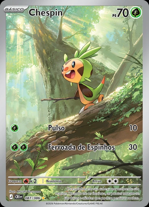 Chespin, ME04 087/086, Rara Ilustração