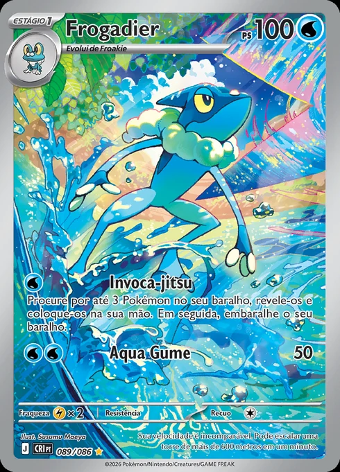 Frogadier, ME04 089/086, Rara Ilustração