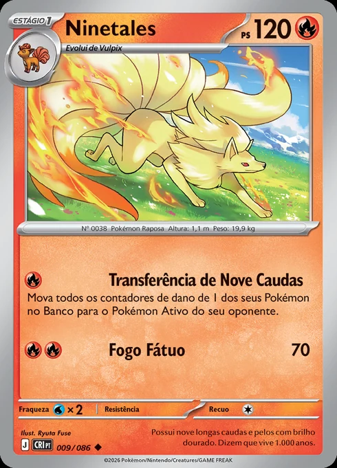 Ninetales, ME04 009/086, Incomum