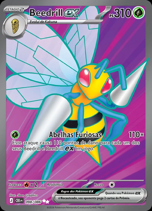Beedrill ex, ME04 098/086, Ultra Rara