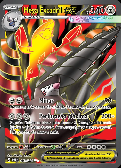 Mega Excadrill ex, ME05 103/084, Ultra Rara