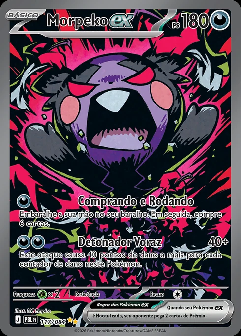 Morpeko ex, ME05 117/084, Rara Ilustração Especial