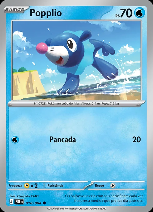 Popplio, ME05 018/084, Comum