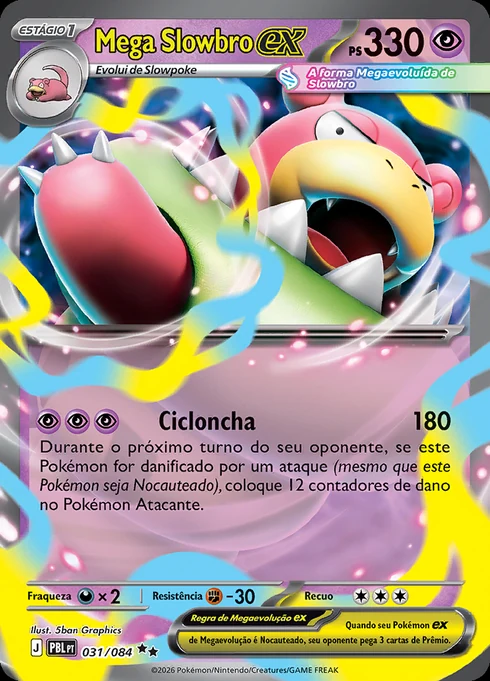 Mega Slowbro ex, ME05 031/084, Rara Dupla