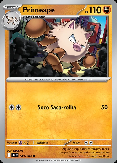 Primeape, ME05 043/084, Comum