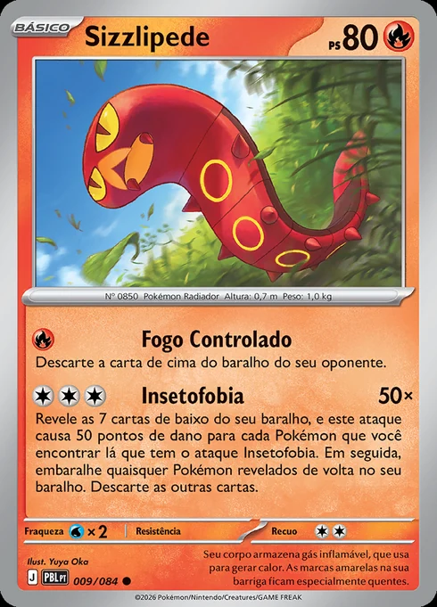 Sizzlipede, ME05 009/084, Comum