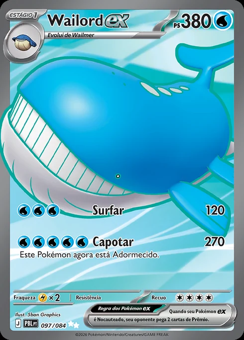 Wailord ex, ME05 097/084, Ultra Rara